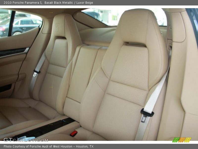 Basalt Black Metallic / Luxor Beige 2010 Porsche Panamera S