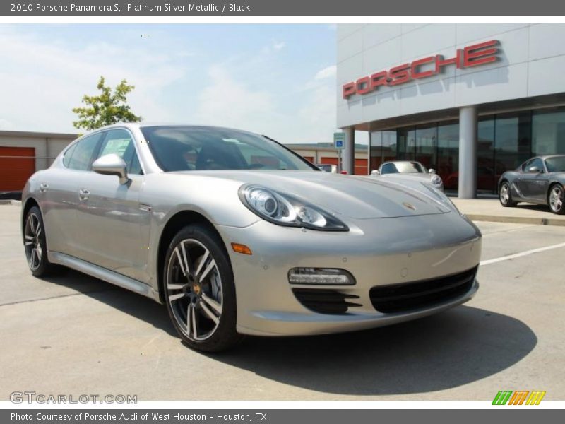 Platinum Silver Metallic / Black 2010 Porsche Panamera S