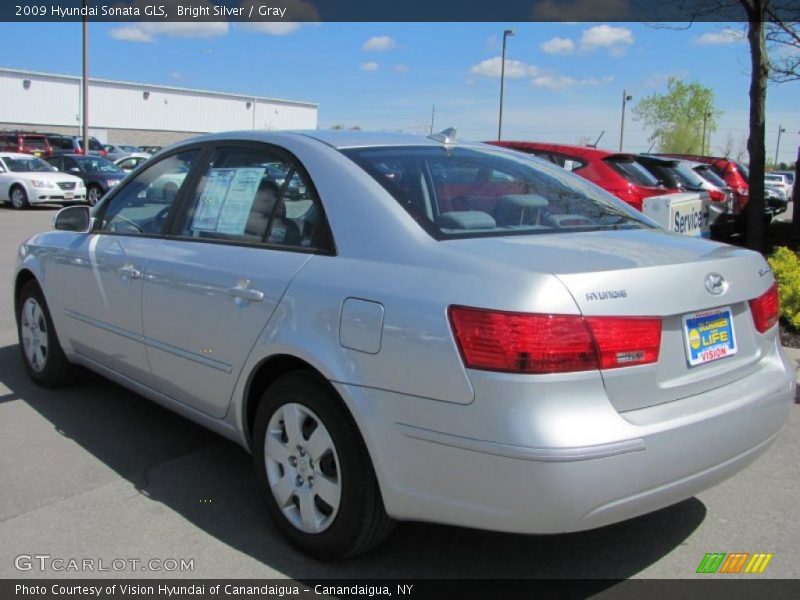 Bright Silver / Gray 2009 Hyundai Sonata GLS