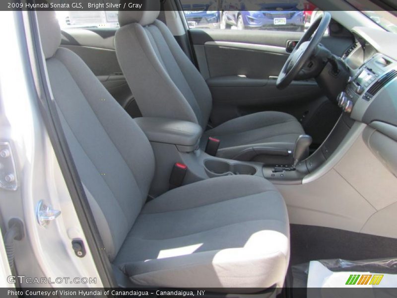 Bright Silver / Gray 2009 Hyundai Sonata GLS