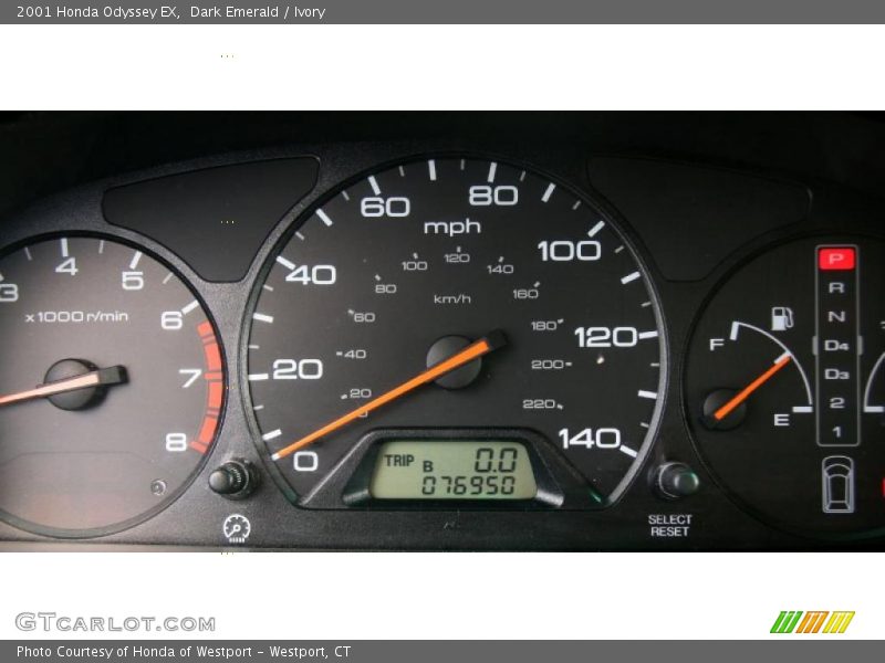 Dark Emerald / Ivory 2001 Honda Odyssey EX