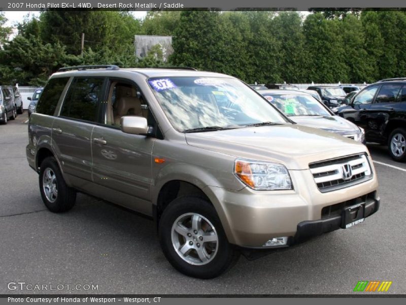 Desert Rock Metallic / Saddle 2007 Honda Pilot EX-L 4WD