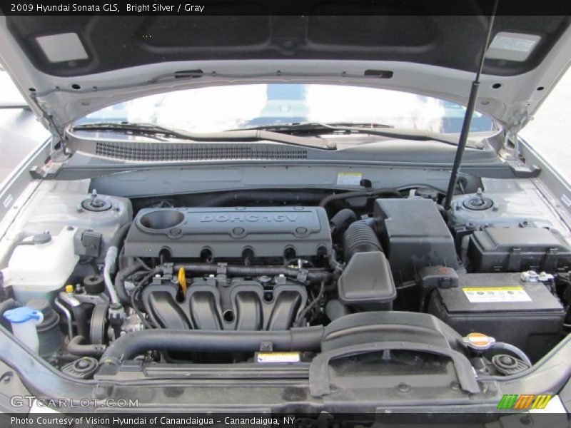 Bright Silver / Gray 2009 Hyundai Sonata GLS