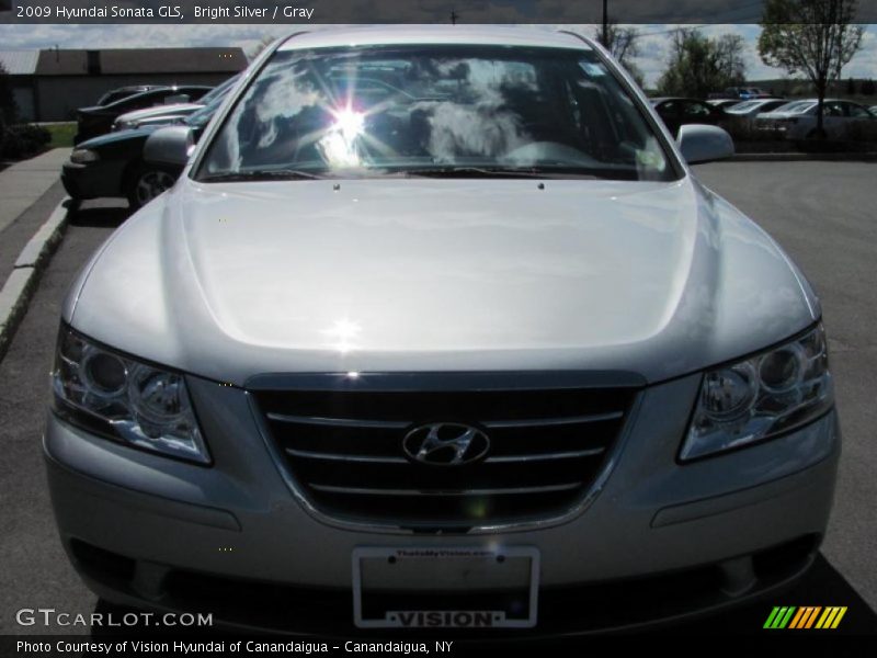 Bright Silver / Gray 2009 Hyundai Sonata GLS