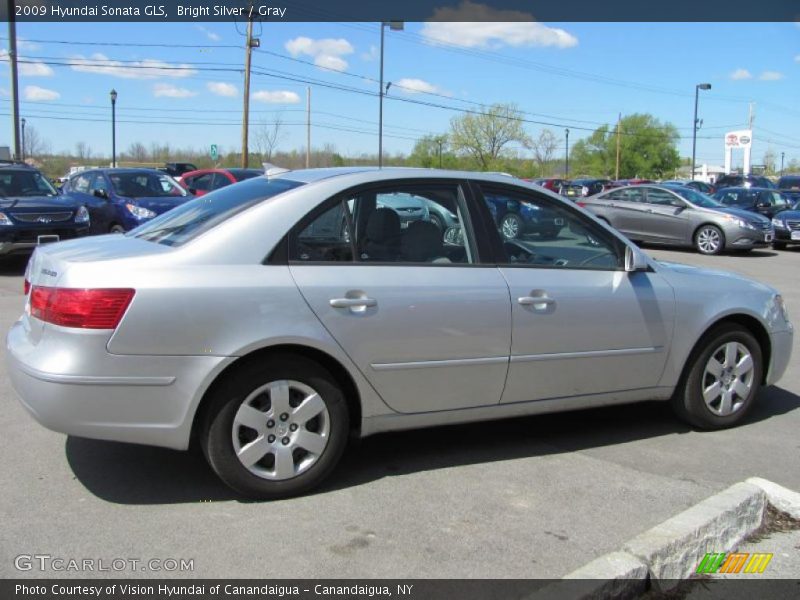Bright Silver / Gray 2009 Hyundai Sonata GLS