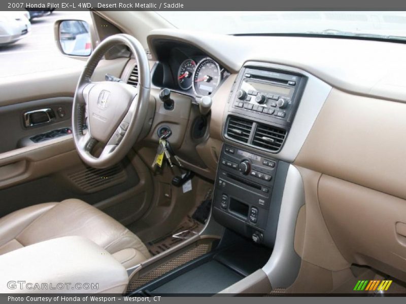 Desert Rock Metallic / Saddle 2007 Honda Pilot EX-L 4WD