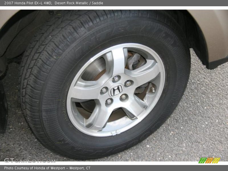 Desert Rock Metallic / Saddle 2007 Honda Pilot EX-L 4WD