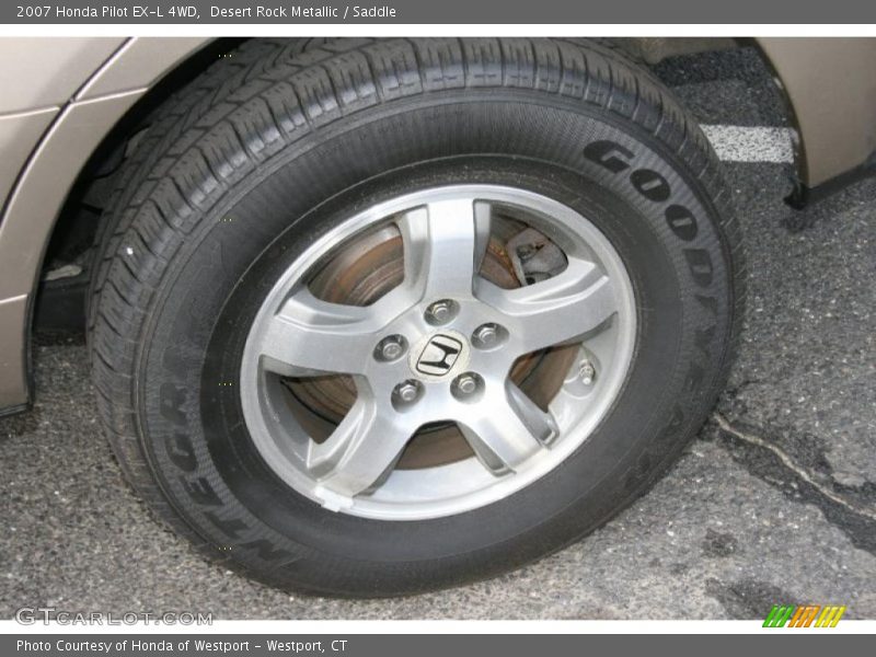 Desert Rock Metallic / Saddle 2007 Honda Pilot EX-L 4WD