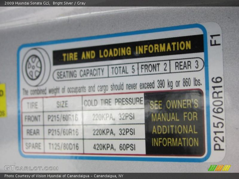 Bright Silver / Gray 2009 Hyundai Sonata GLS