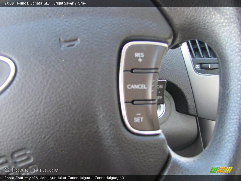 Bright Silver / Gray 2009 Hyundai Sonata GLS