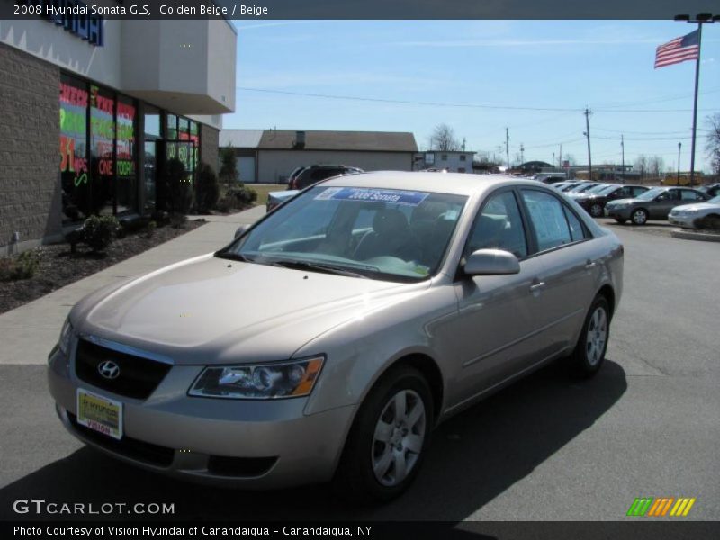 Golden Beige / Beige 2008 Hyundai Sonata GLS
