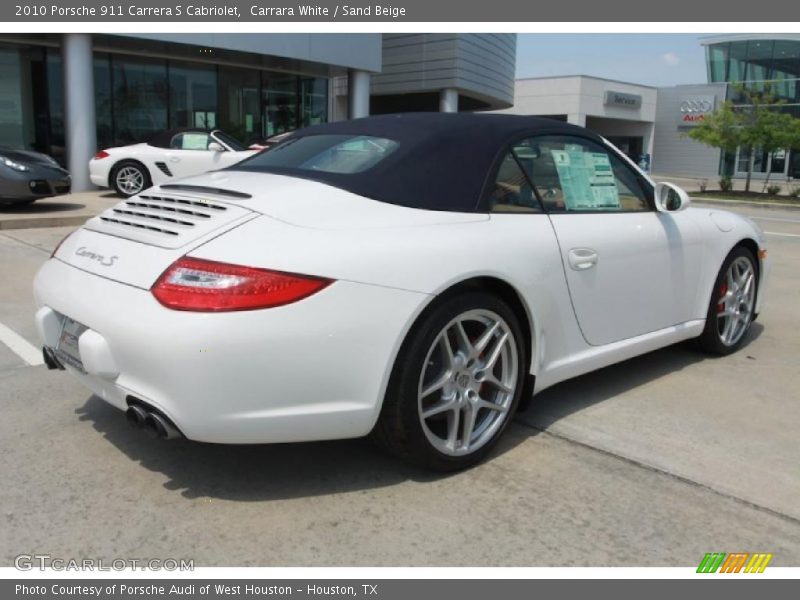 Carrara White / Sand Beige 2010 Porsche 911 Carrera S Cabriolet