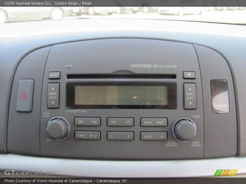 Golden Beige / Beige 2008 Hyundai Sonata GLS