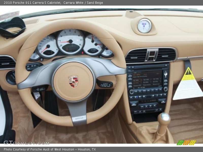 Carrara White / Sand Beige 2010 Porsche 911 Carrera S Cabriolet