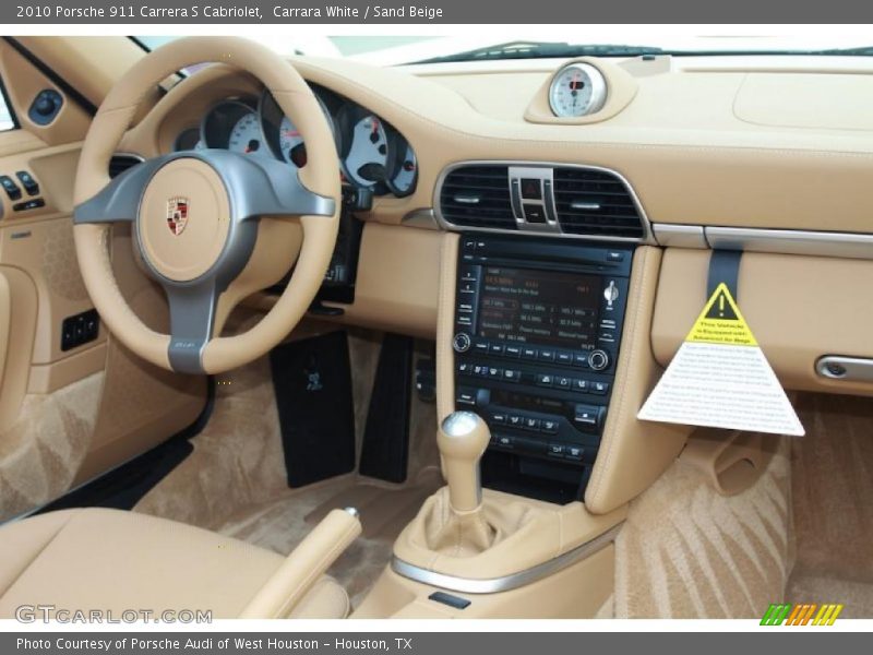 Carrara White / Sand Beige 2010 Porsche 911 Carrera S Cabriolet