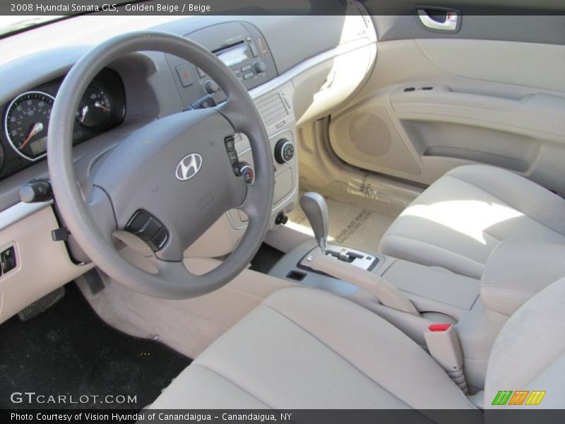 Golden Beige / Beige 2008 Hyundai Sonata GLS