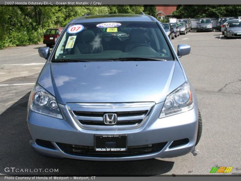Ocean Mist Metallic / Gray 2007 Honda Odyssey EX-L