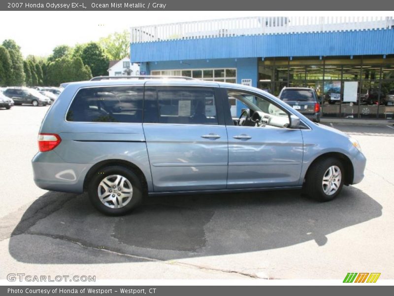 Ocean Mist Metallic / Gray 2007 Honda Odyssey EX-L