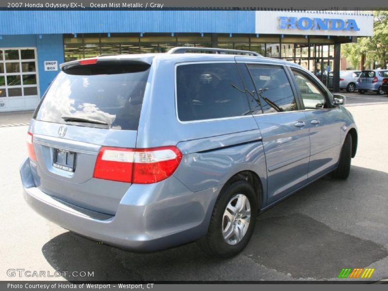 Ocean Mist Metallic / Gray 2007 Honda Odyssey EX-L