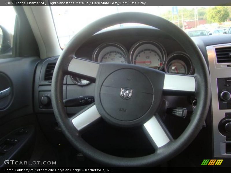 Light Sandstone Metallic / Dark Slate Gray/Light Slate Gray 2009 Dodge Charger SE
