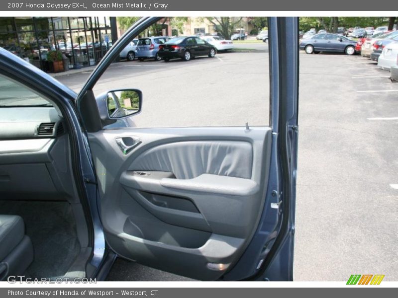 Ocean Mist Metallic / Gray 2007 Honda Odyssey EX-L