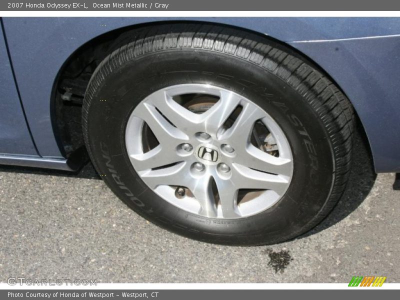 Ocean Mist Metallic / Gray 2007 Honda Odyssey EX-L