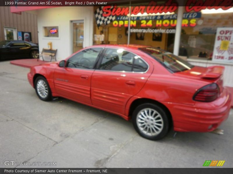 Bright Red / Dark Pewter 1999 Pontiac Grand Am SE Sedan