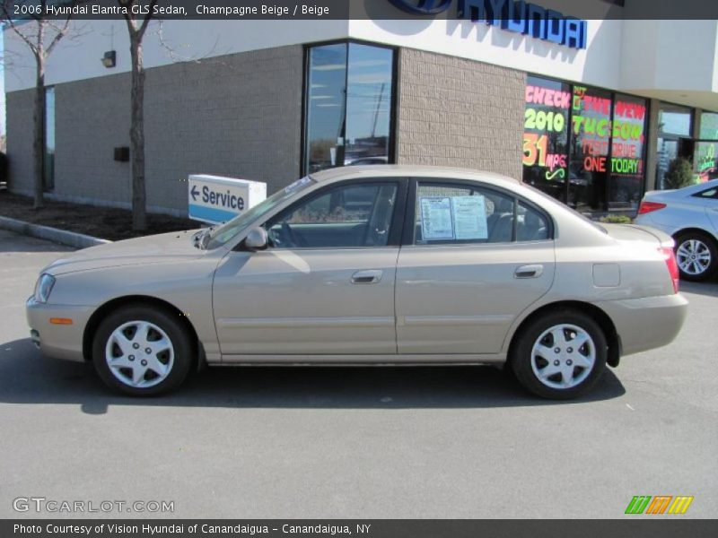 Champagne Beige / Beige 2006 Hyundai Elantra GLS Sedan