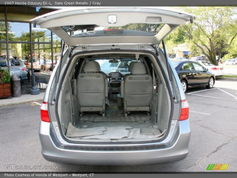 Slate Green Metallic / Gray 2007 Honda Odyssey EX-L
