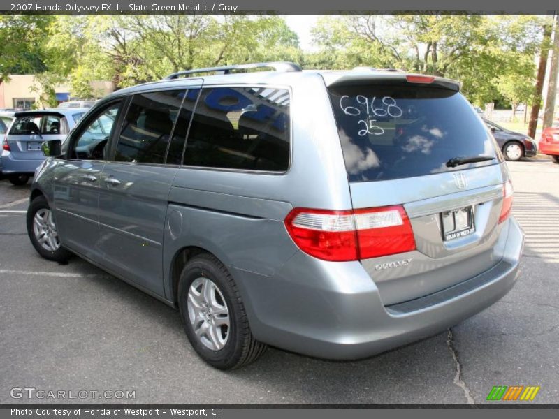 Slate Green Metallic / Gray 2007 Honda Odyssey EX-L