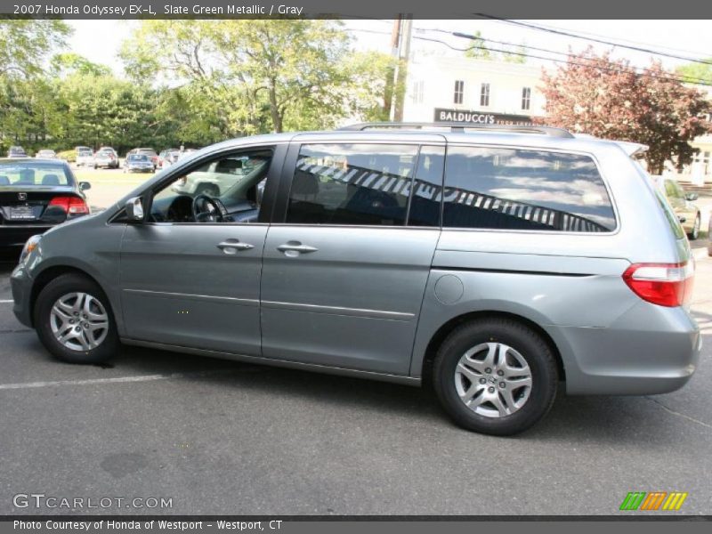 Slate Green Metallic / Gray 2007 Honda Odyssey EX-L