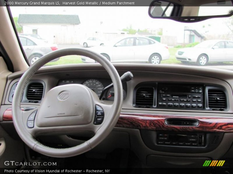 Harvest Gold Metallic / Medium Parchment 2000 Mercury Grand Marquis LS