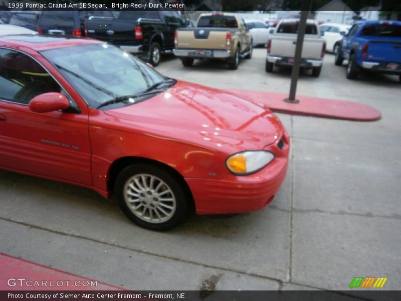 Bright Red / Dark Pewter 1999 Pontiac Grand Am SE Sedan