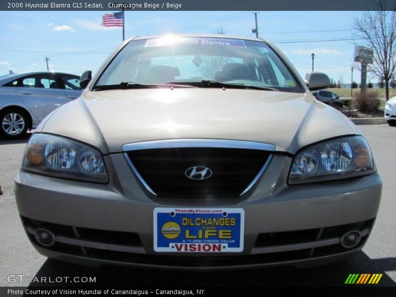 Champagne Beige / Beige 2006 Hyundai Elantra GLS Sedan