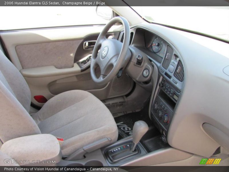 Champagne Beige / Beige 2006 Hyundai Elantra GLS Sedan