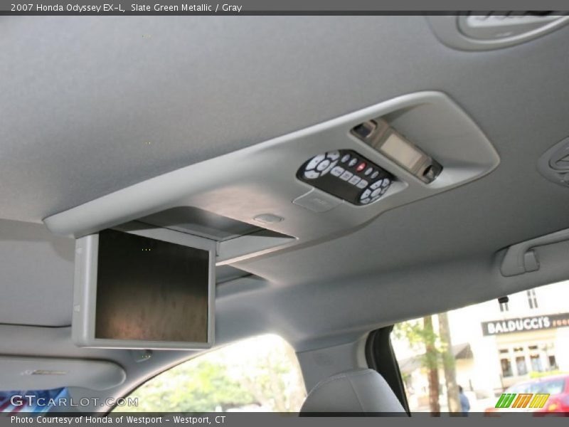 Slate Green Metallic / Gray 2007 Honda Odyssey EX-L