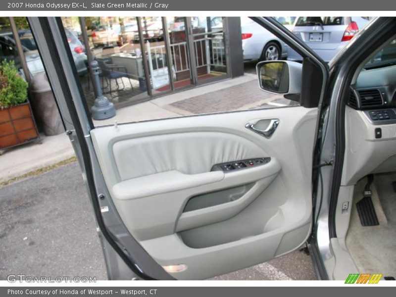 Slate Green Metallic / Gray 2007 Honda Odyssey EX-L