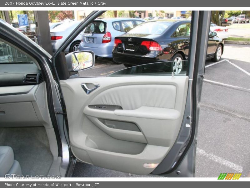 Slate Green Metallic / Gray 2007 Honda Odyssey EX-L