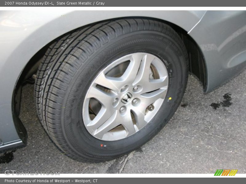 Slate Green Metallic / Gray 2007 Honda Odyssey EX-L
