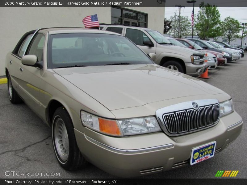 Harvest Gold Metallic / Medium Parchment 2000 Mercury Grand Marquis LS