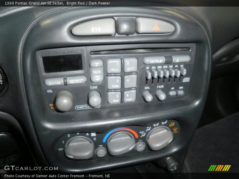 Bright Red / Dark Pewter 1999 Pontiac Grand Am SE Sedan