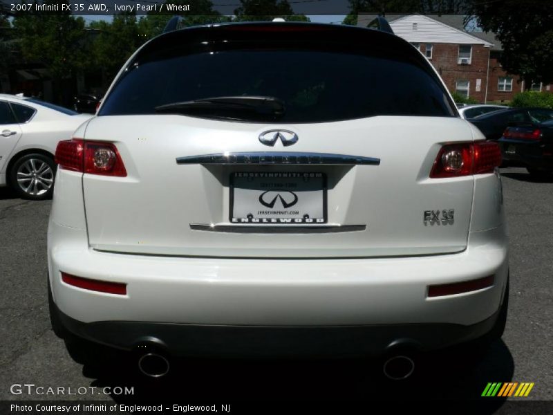 Ivory Pearl / Wheat 2007 Infiniti FX 35 AWD