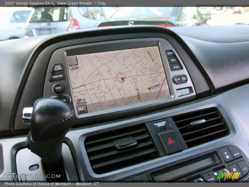 Slate Green Metallic / Gray 2007 Honda Odyssey EX-L