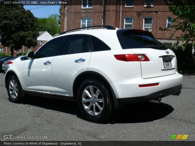 Ivory Pearl / Wheat 2007 Infiniti FX 35 AWD