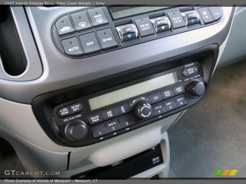 Slate Green Metallic / Gray 2007 Honda Odyssey EX-L