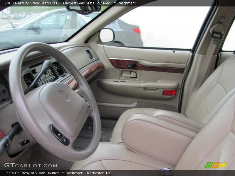 Harvest Gold Metallic / Medium Parchment 2000 Mercury Grand Marquis LS