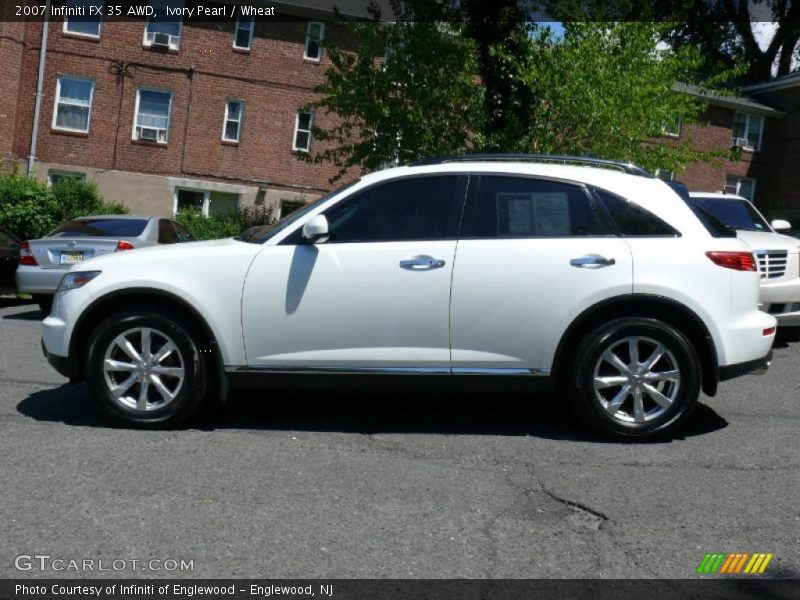 Ivory Pearl / Wheat 2007 Infiniti FX 35 AWD