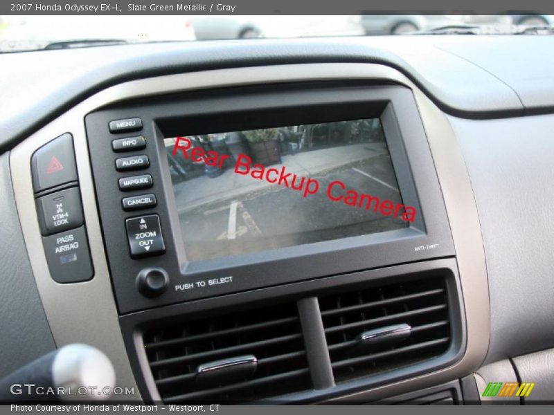 Slate Green Metallic / Gray 2007 Honda Odyssey EX-L