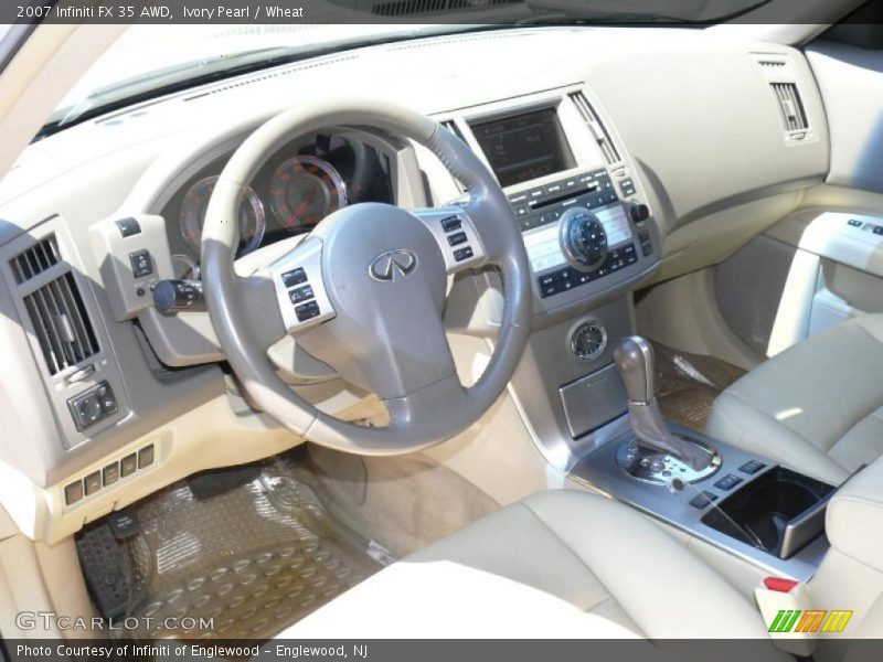 Ivory Pearl / Wheat 2007 Infiniti FX 35 AWD