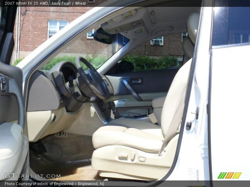 Ivory Pearl / Wheat 2007 Infiniti FX 35 AWD